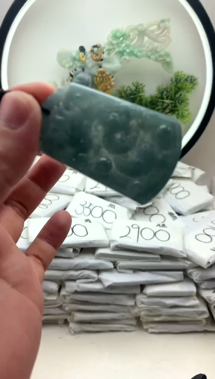 颈饰未镶嵌翡翠龙牌