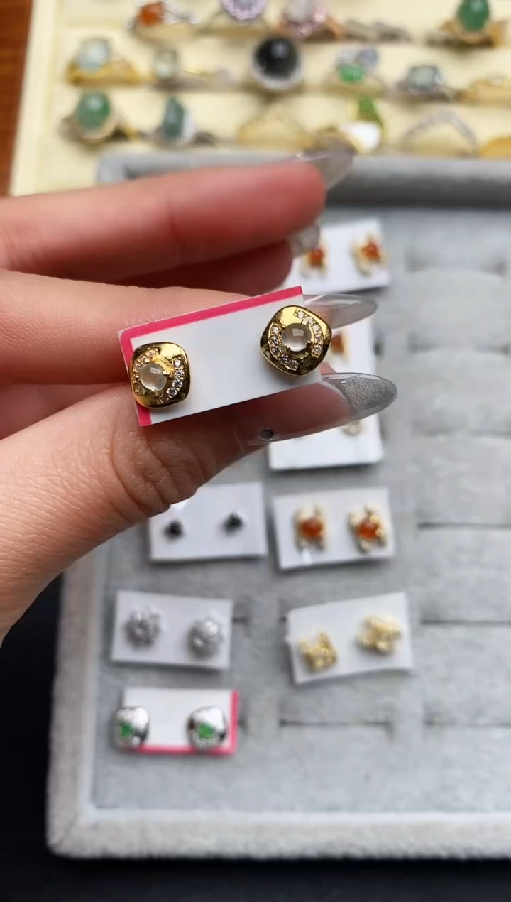 【闪购商品】翡翠戒指银S925镶嵌333333333+10
