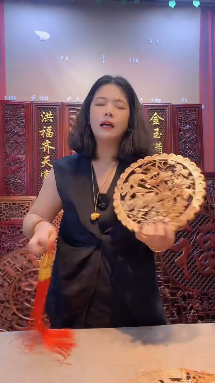 香樟木木雕款27白坯鸳鸯戏水