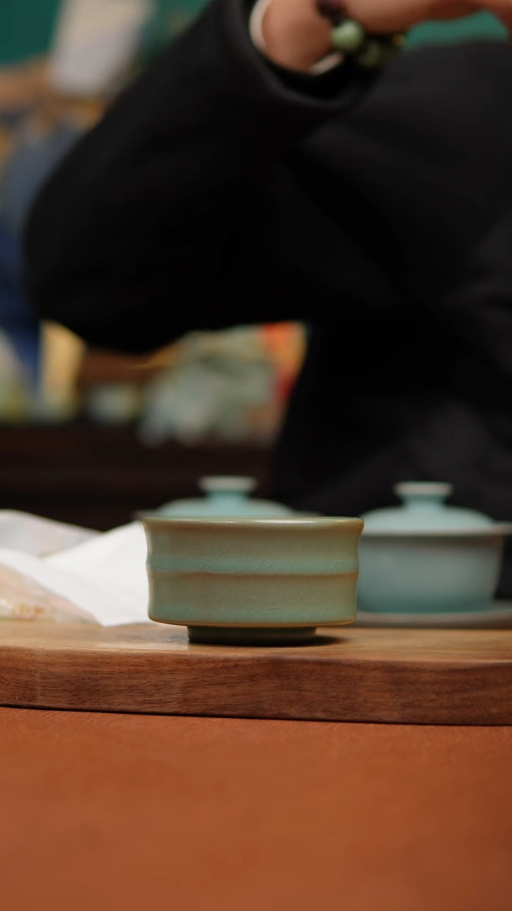 【闪购商品】瓷片原产地原矿柴烧竹节杯微瑕福利