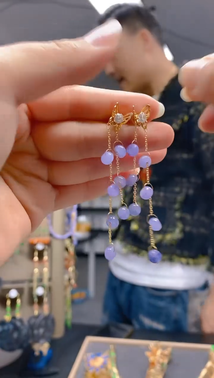 【闪购商品】翡翠耳饰合金0205翡翠