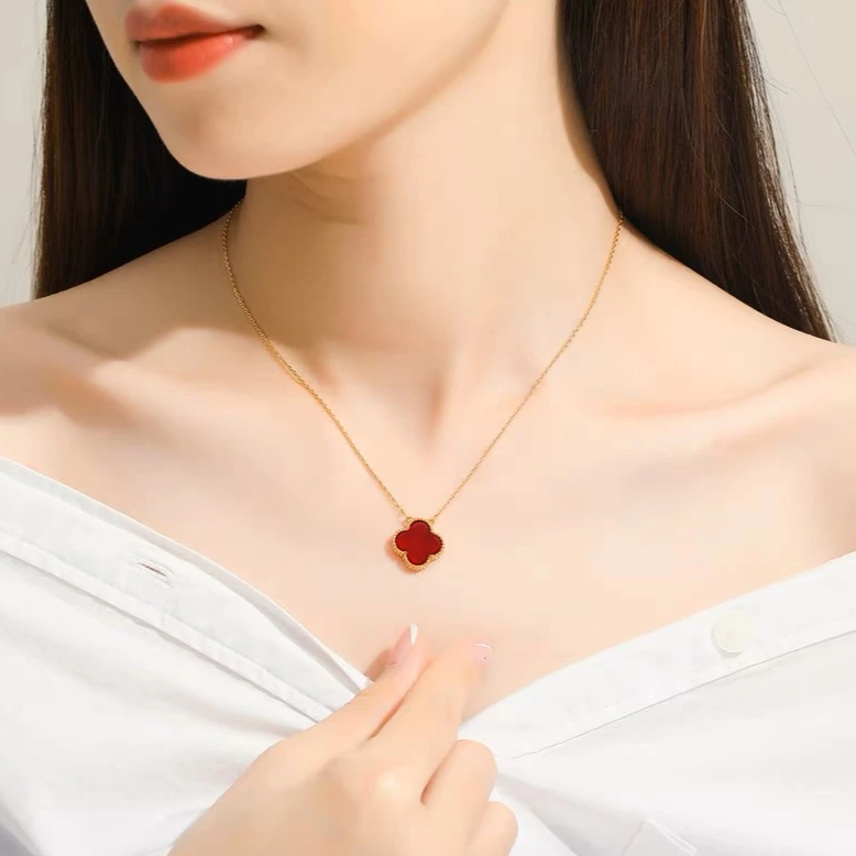 【玫瑰同款】经典四叶草项链高品质简约四叶草礼