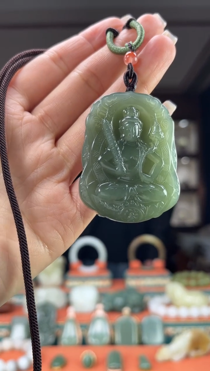 【闪购商品】和田玉颈饰未镶嵌佩佩牛 虎  