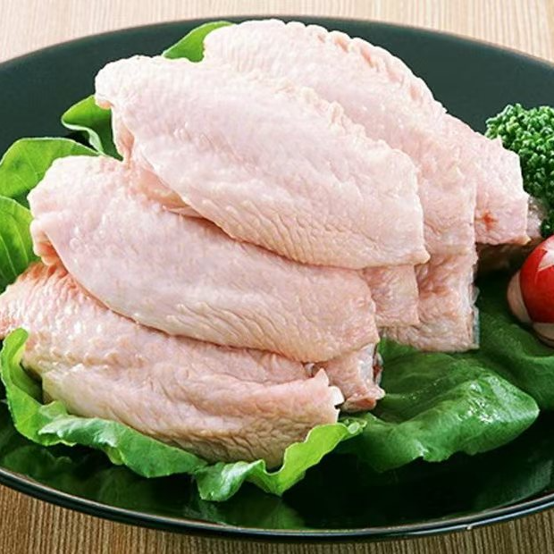 冷冻翅中：(露骨)(错切) 包冰率10%以内