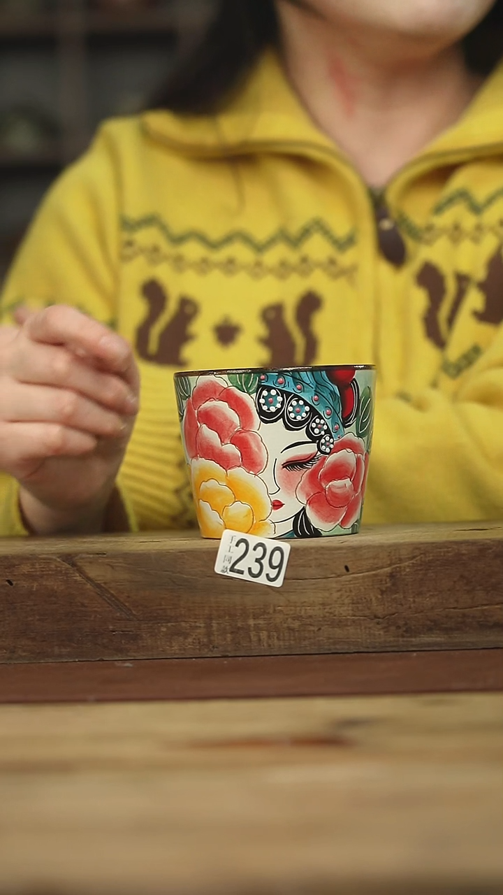 福利！！不顾一切落单！！手绘京剧脸谱手握杯