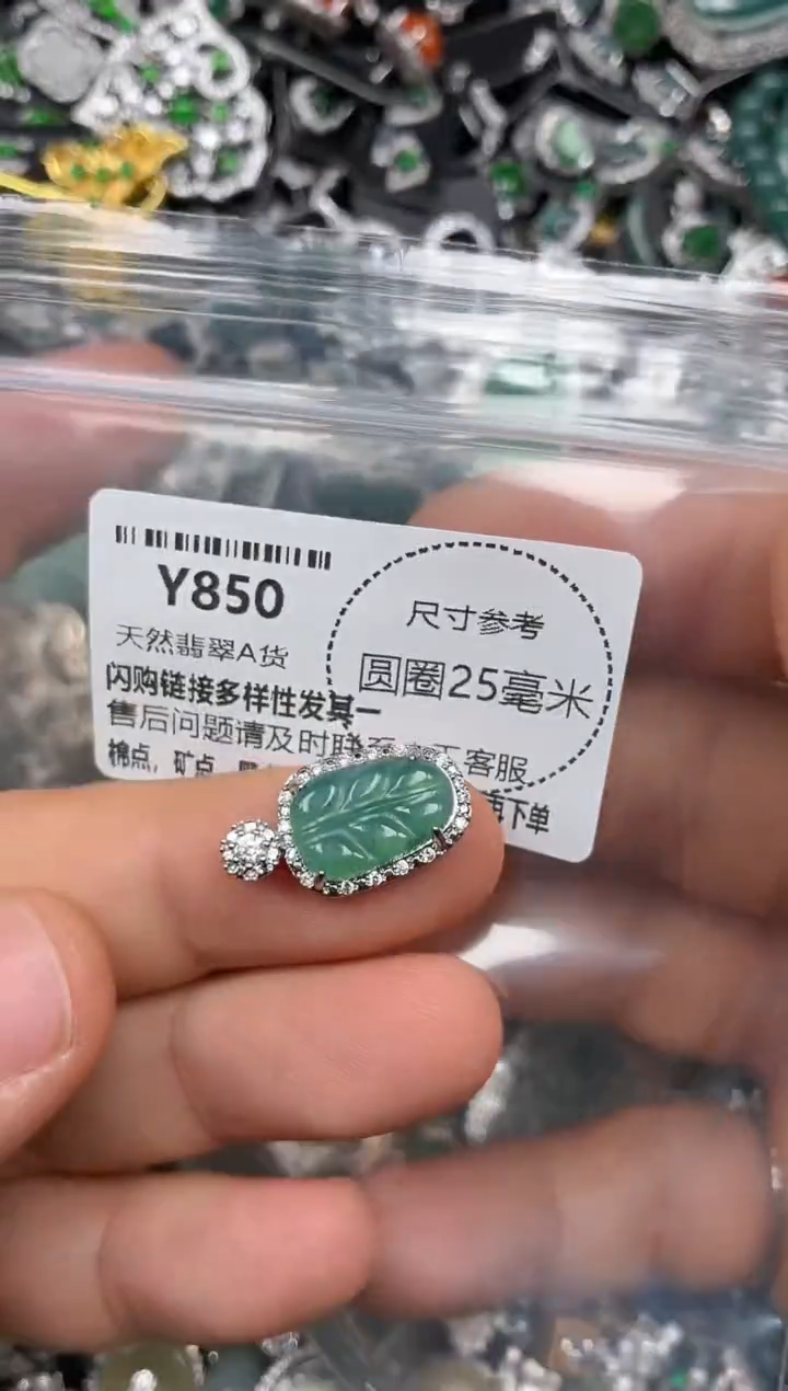 颈饰未镶嵌翡翠Y850吊坠