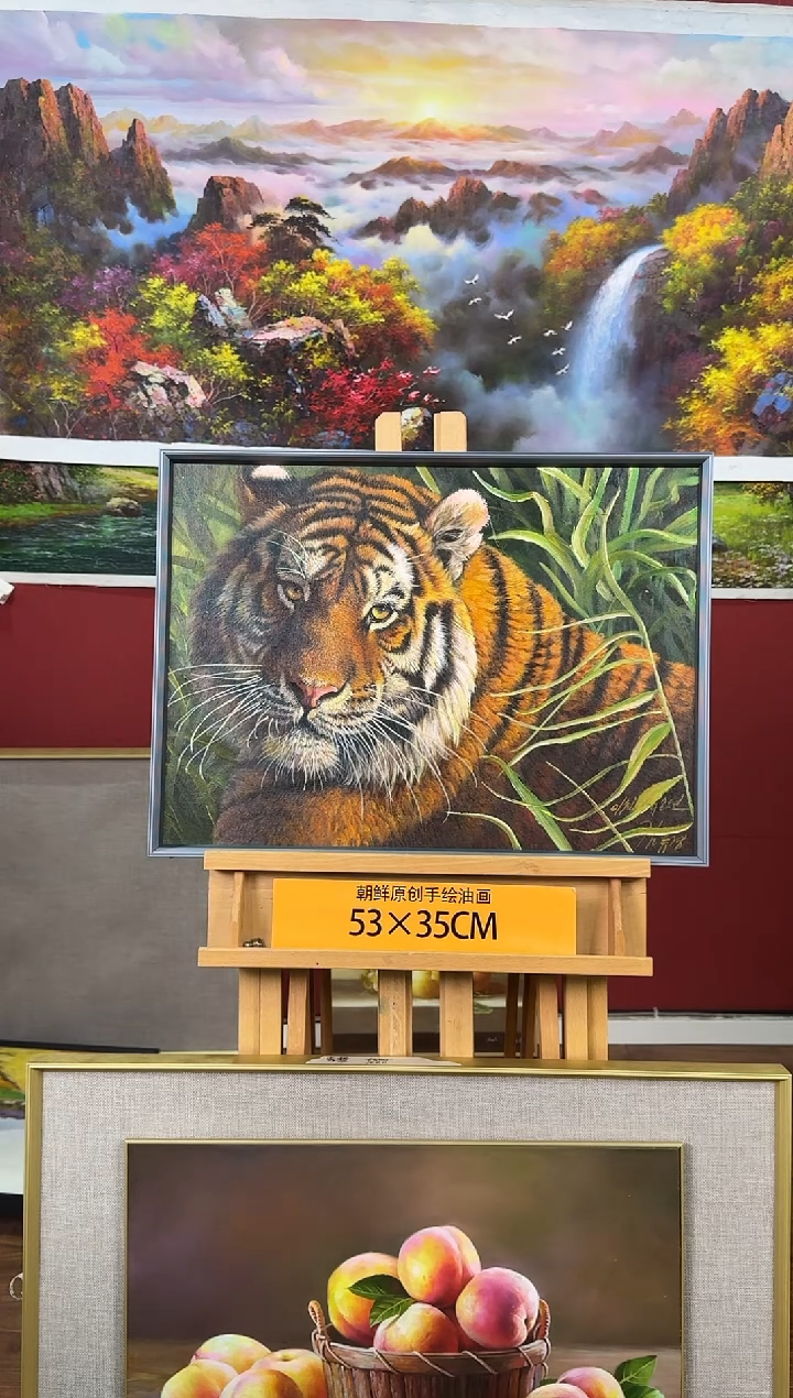 油画【6号】约53*35cm丨朝鲜原创纯手绘孤品油画丨顺丰包邮