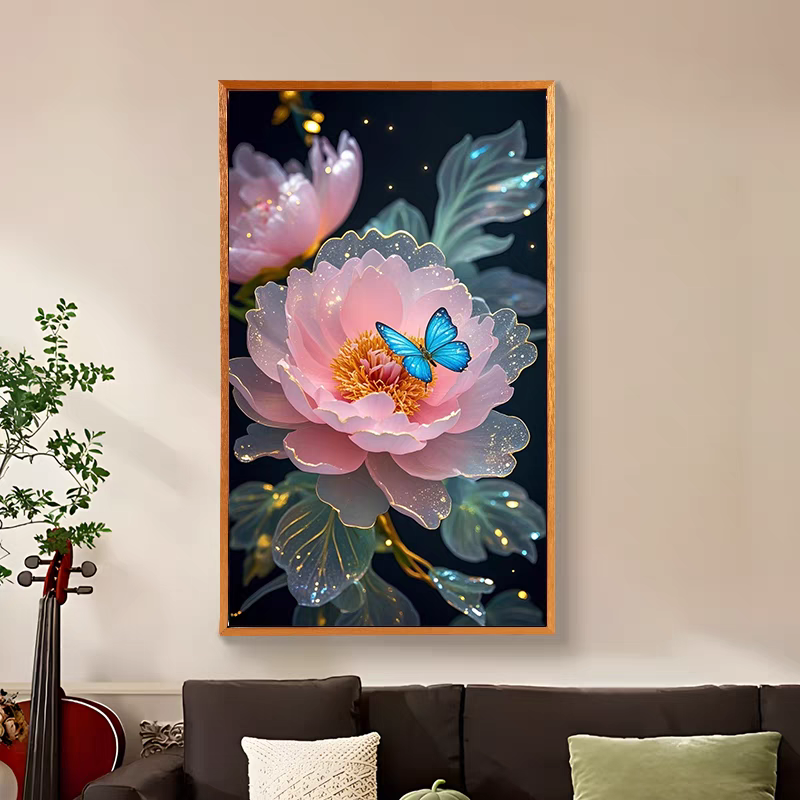【大尺寸客厅画】diy数字油画大颗粒画布手工涂色丙烯玄关装饰画
