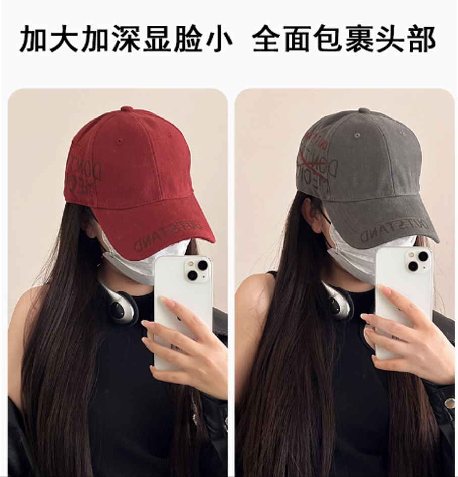 Os美式复古涂鸦英文字母棒球帽男女韩版潮牌街头个性休闲百搭