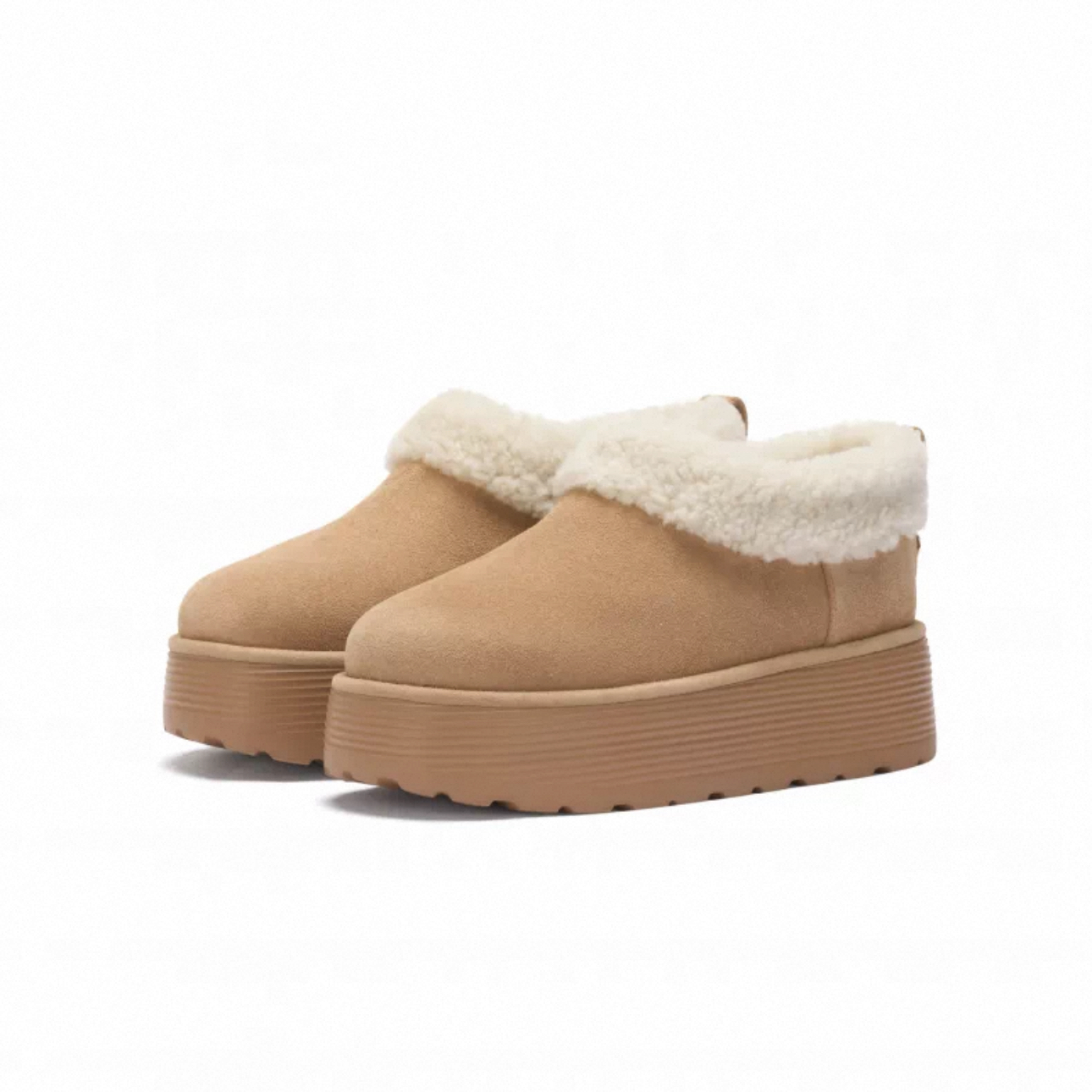 【太原天美】SW SOCHARMING SHEARLING FLATFORM CLOG 剪羊毛短靴