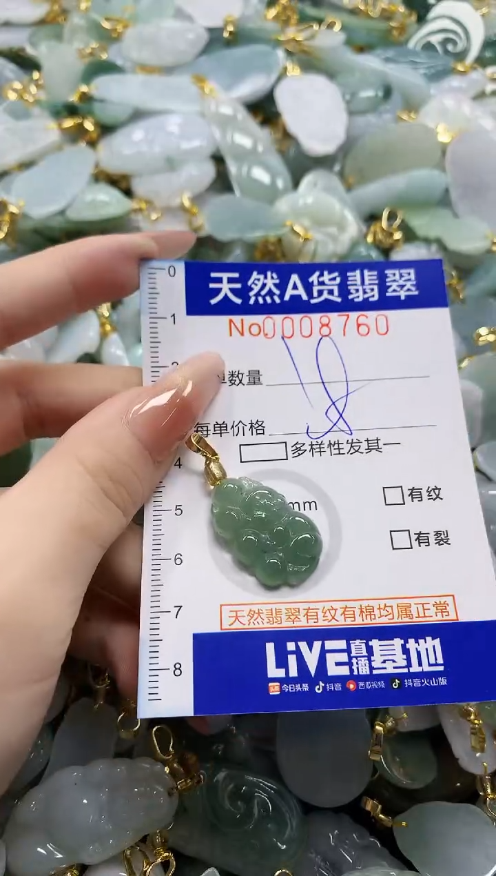 颈饰未镶嵌翡翠天然A货翡翠