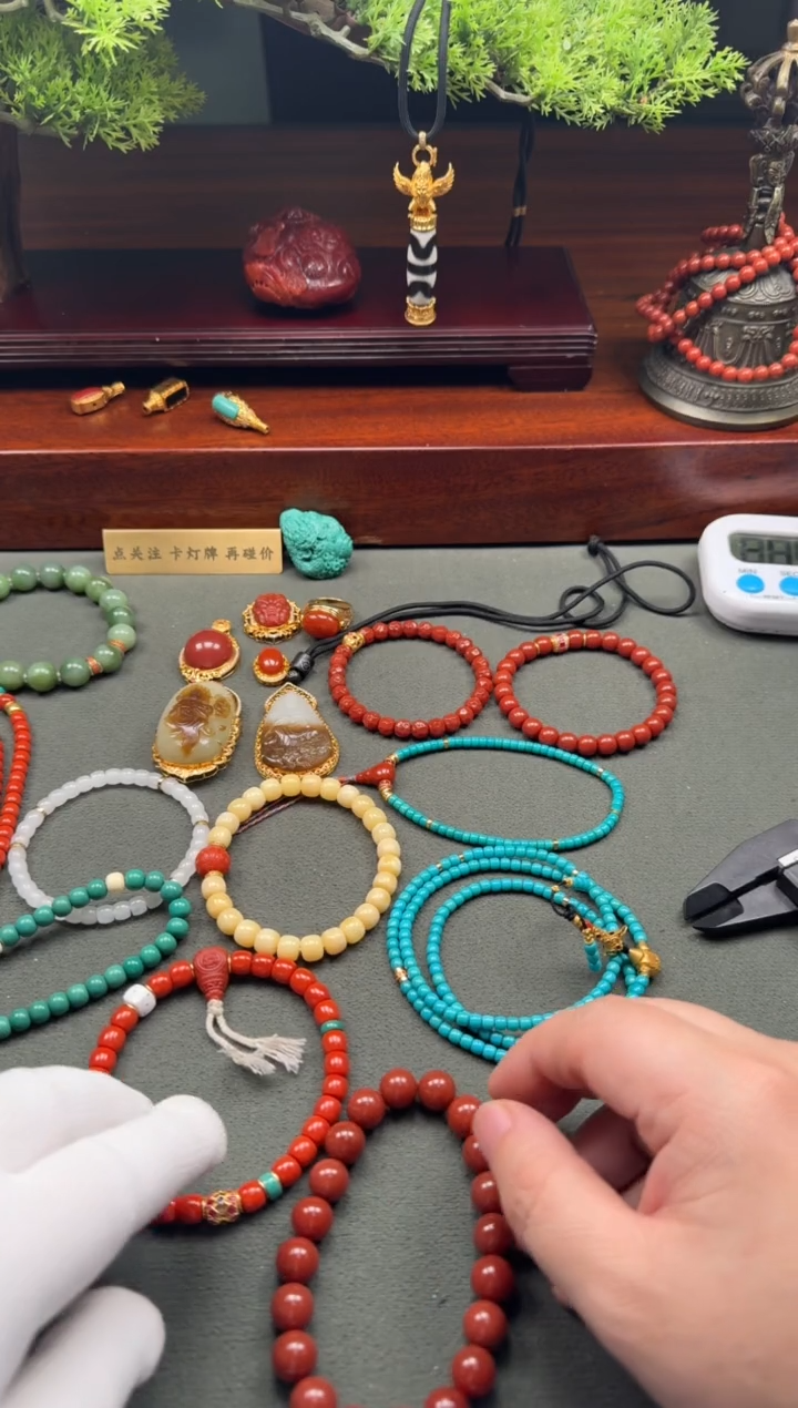 【闪购商品】绿松石手串手串未镶嵌手串手串