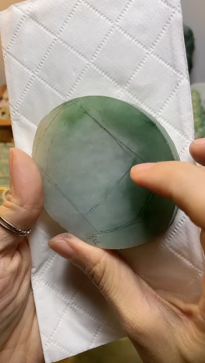 未镶嵌挂件翡翠海*佳缅甸A货翡翠，没有运费险 
