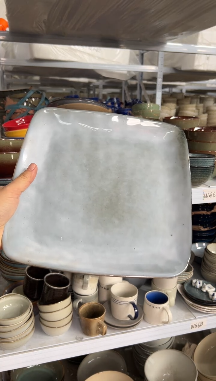 陶瓷外贸尾货瑕疵满20包邮X 孤品大方盘