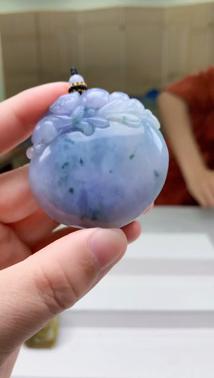 【闪购商品】定制翡翠未镶嵌4829ty-毛货挂件65