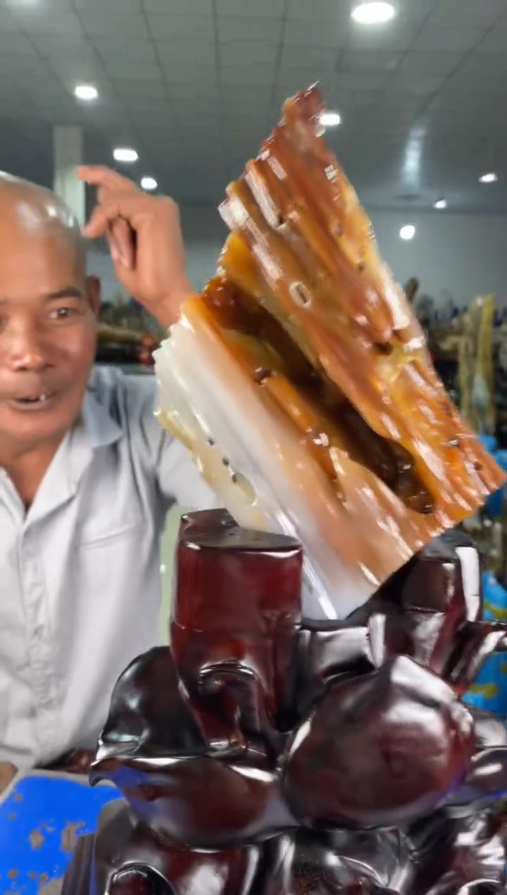 【闪购商品】硅化玉摆件未镶嵌43