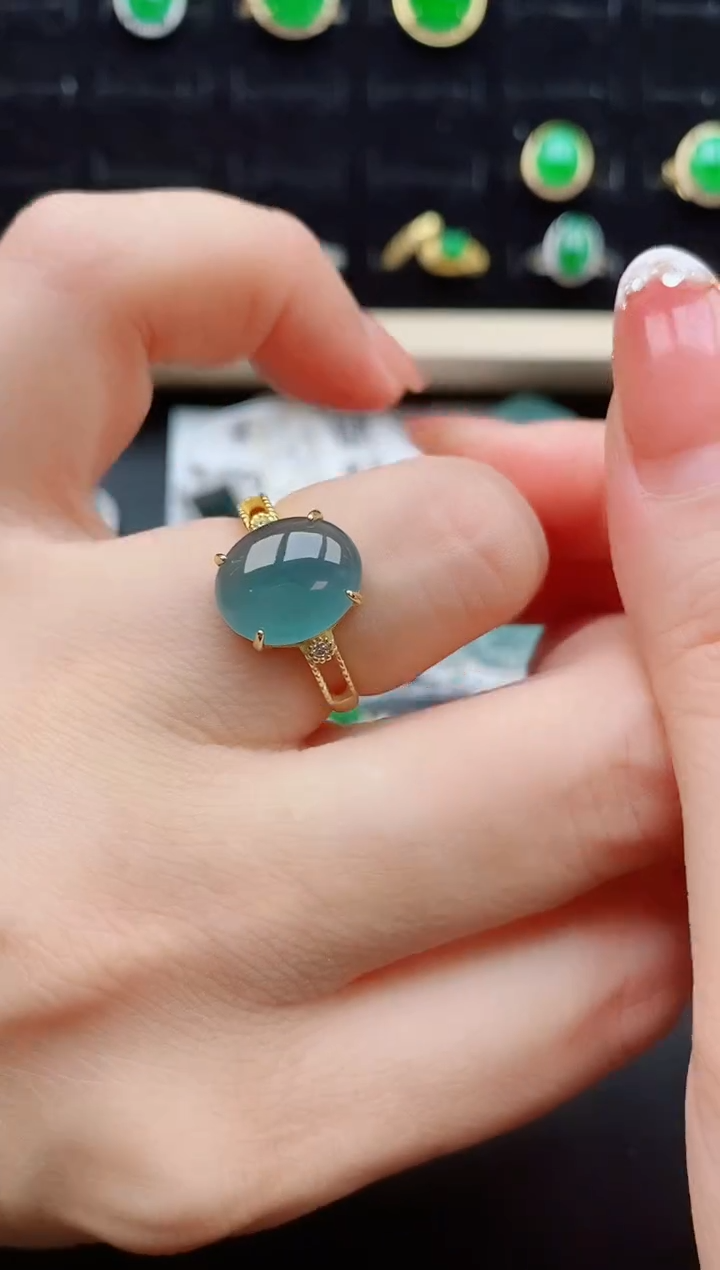 【闪购商品】翡翠戒指银S925镶嵌1212121