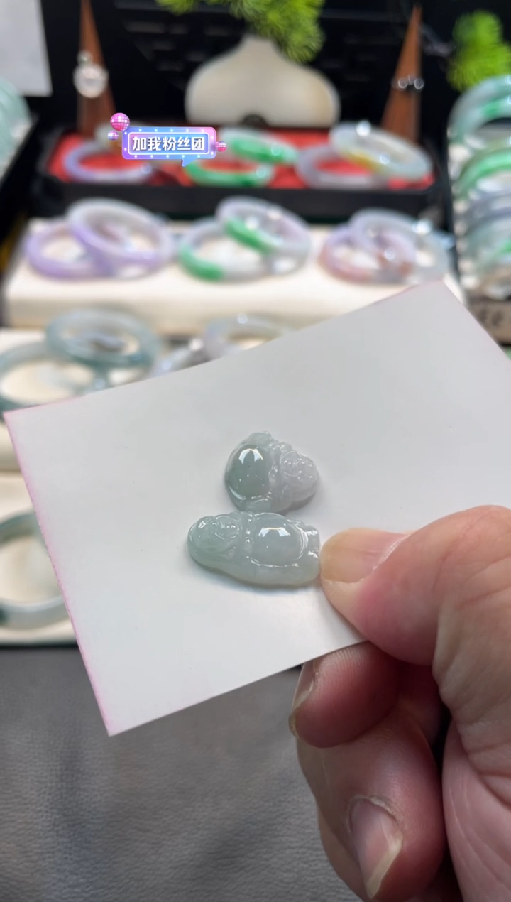 颈饰未镶嵌翡翠17号链接 有纹裂