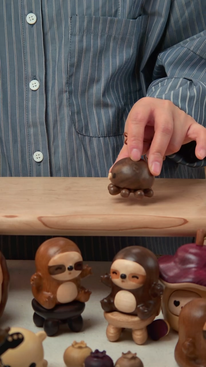 木无*无言  挂绳黑胡桃章鱼微瑕 无精油