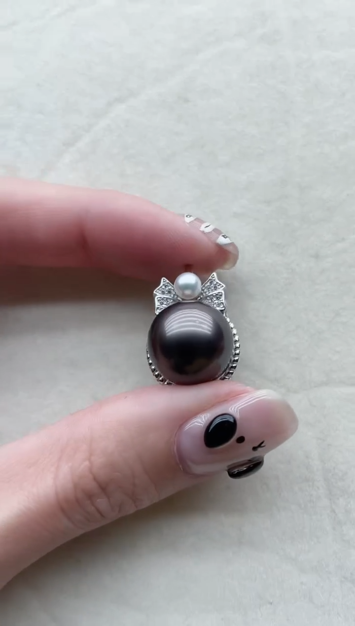 【闪购商品】海水珍珠吊坠银S925镶嵌22