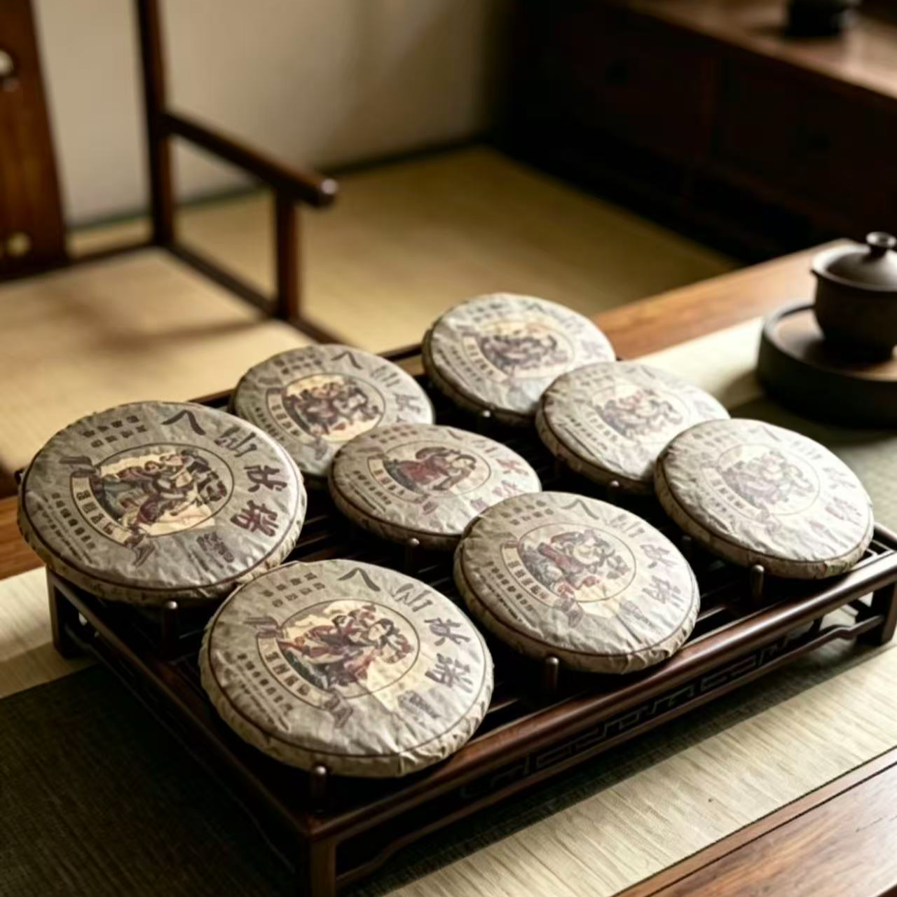 杨瑞香八仙过海普洱茶生茶(紧压茶)