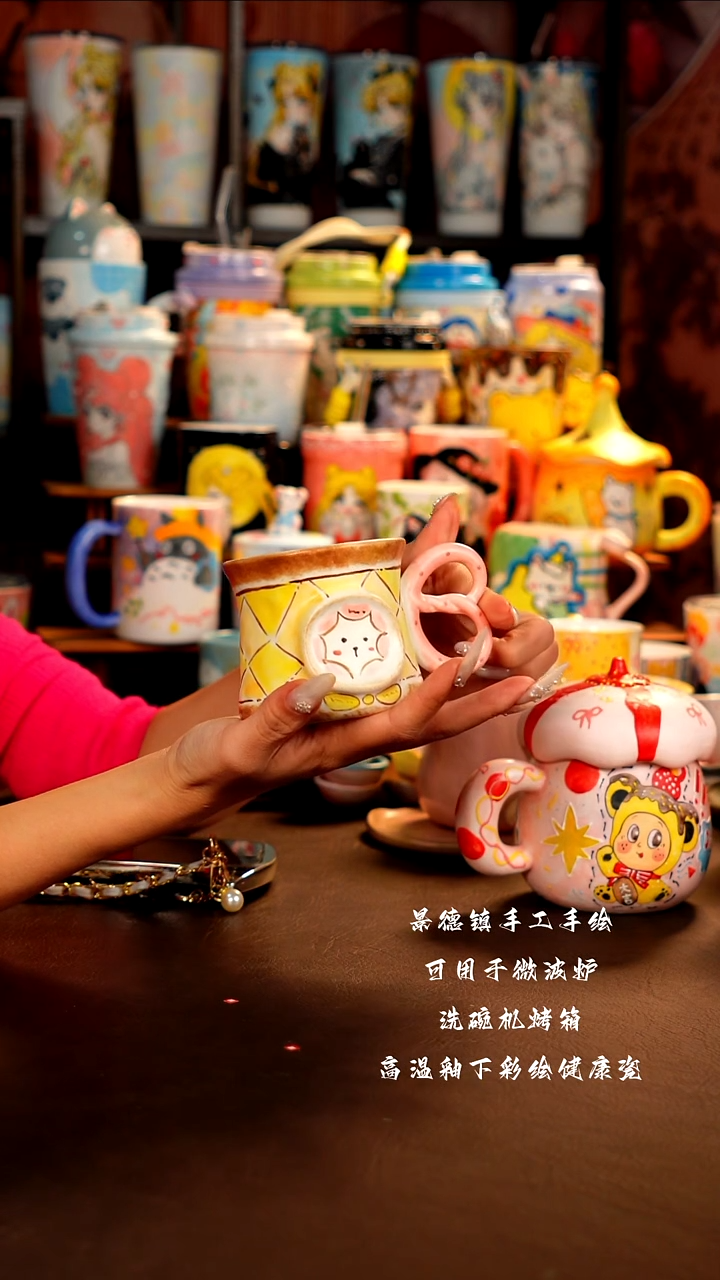 景德镇手工手绘杯杯