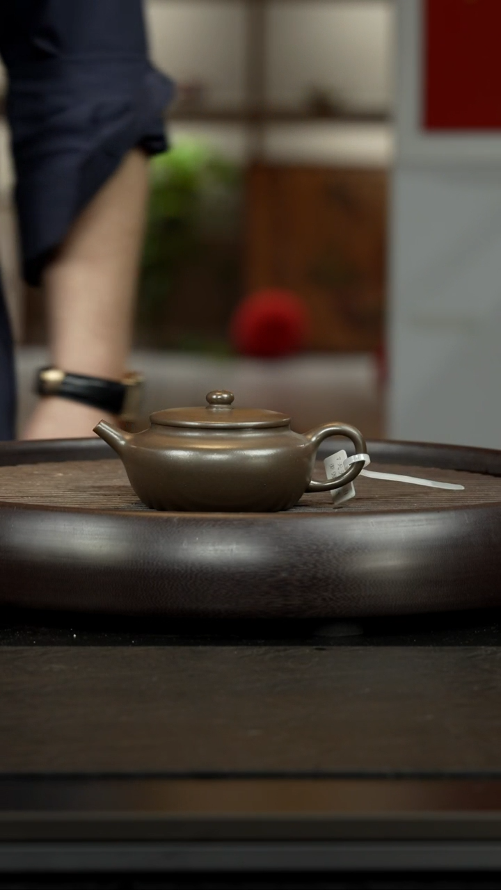 【闪购商品】紫砂茶杯阎烧 扁承壶