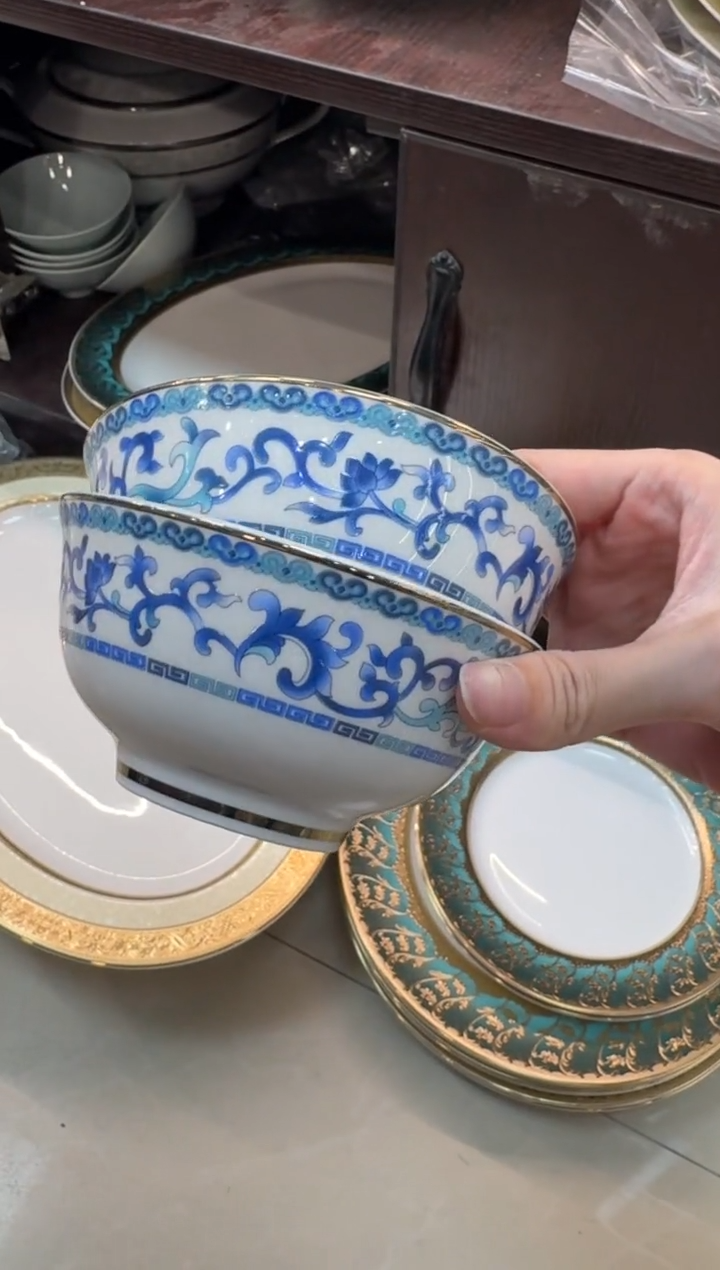 【闪购商品】瓷片4.25英寸饭碗福利款 瑕 2个