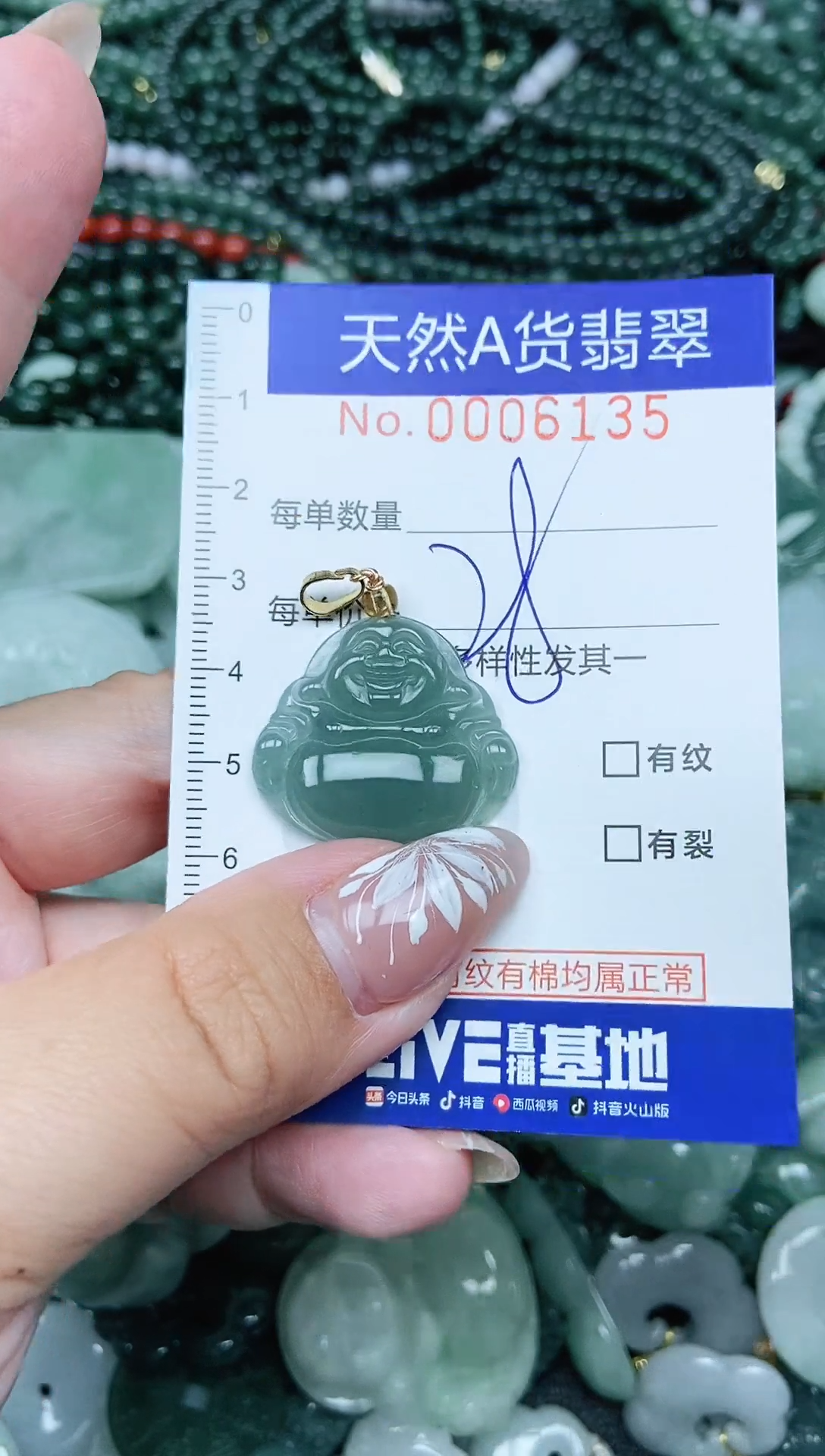 颈饰未镶嵌翡翠天然A货 支持复检