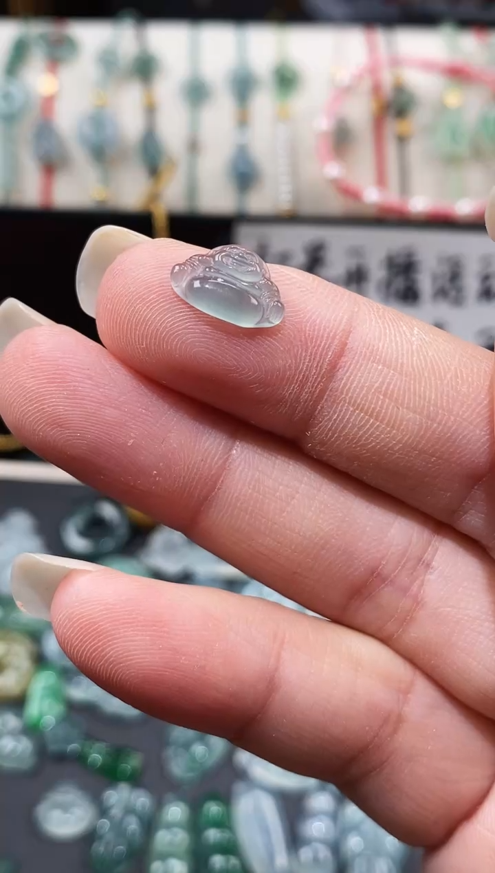 翡翠散珠佛公裸石