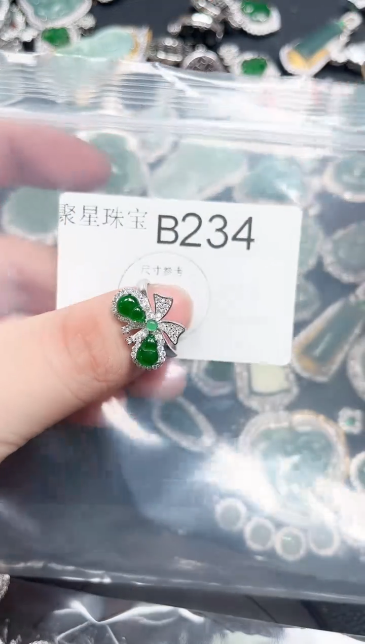【闪购商品】翡翠颈饰未镶嵌赠皮绳234