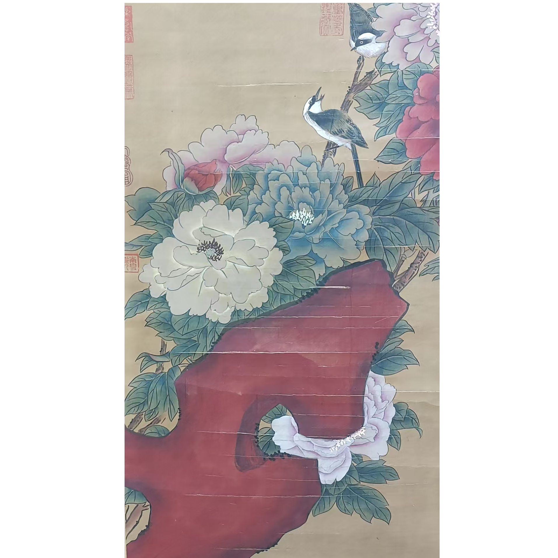 黄老款绢本画心100*50