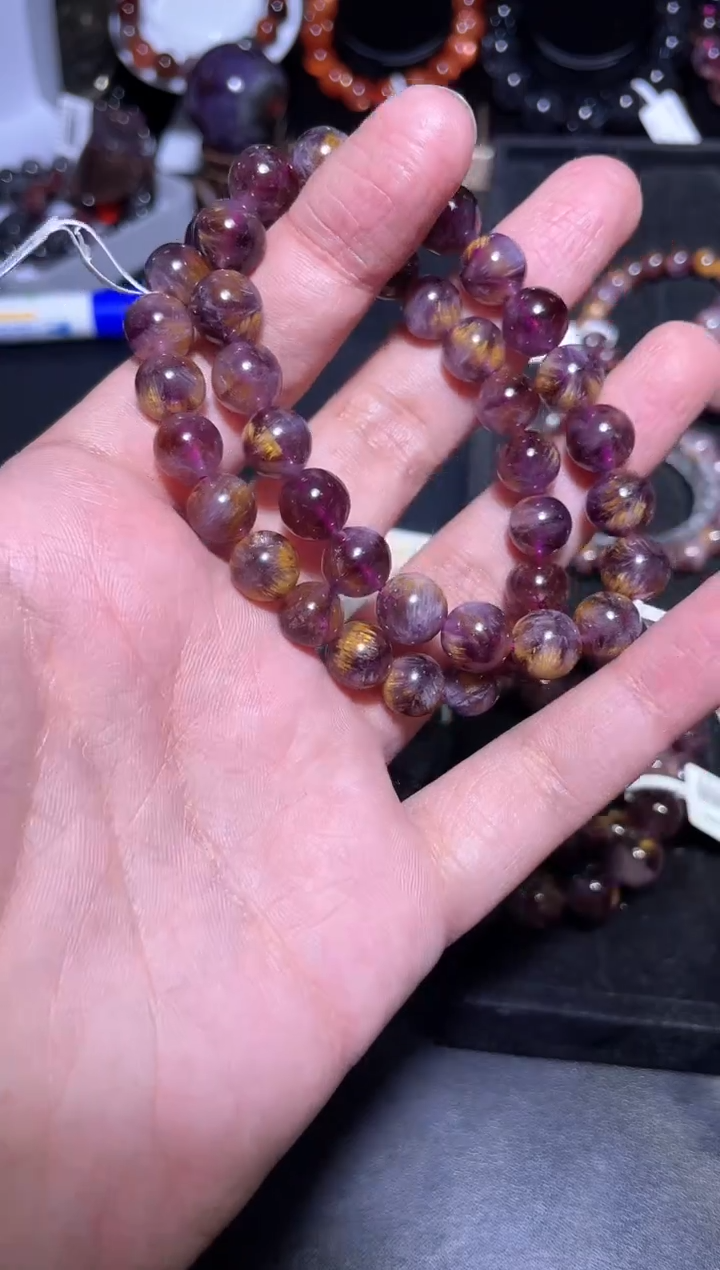 【闪购商品】水晶手链未镶嵌紫钛单圈A9（多样性发其一）