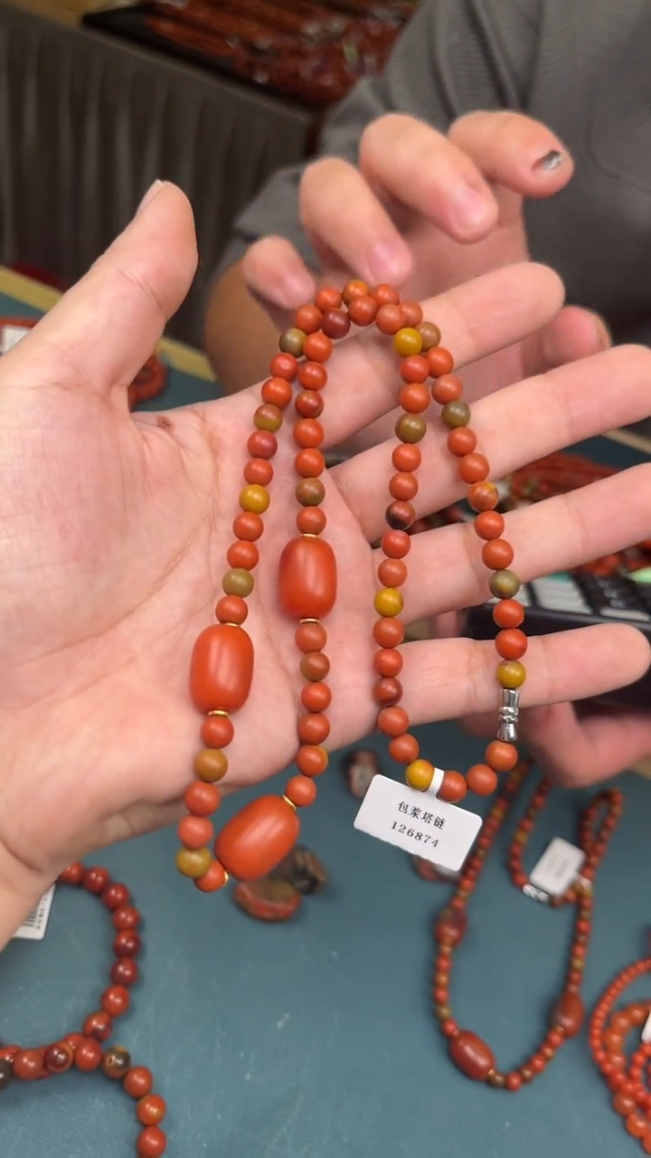 【闪购商品】南红玛瑙颈饰未镶嵌包浆项链