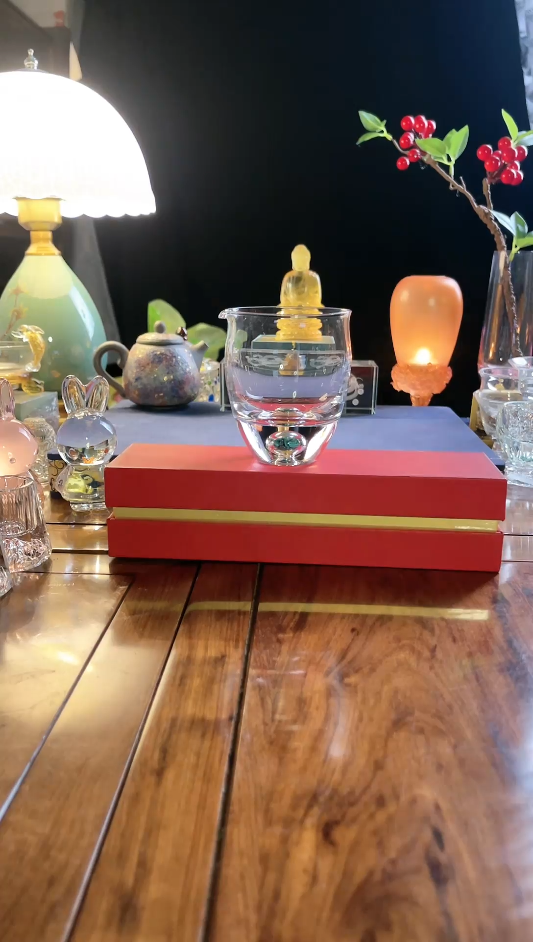 绿松石水晶公道杯