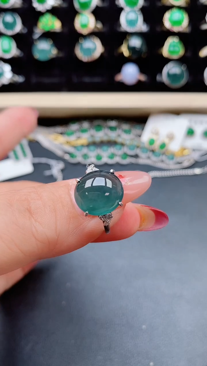 【闪购商品】翡翠戒指银S925镶嵌213213
