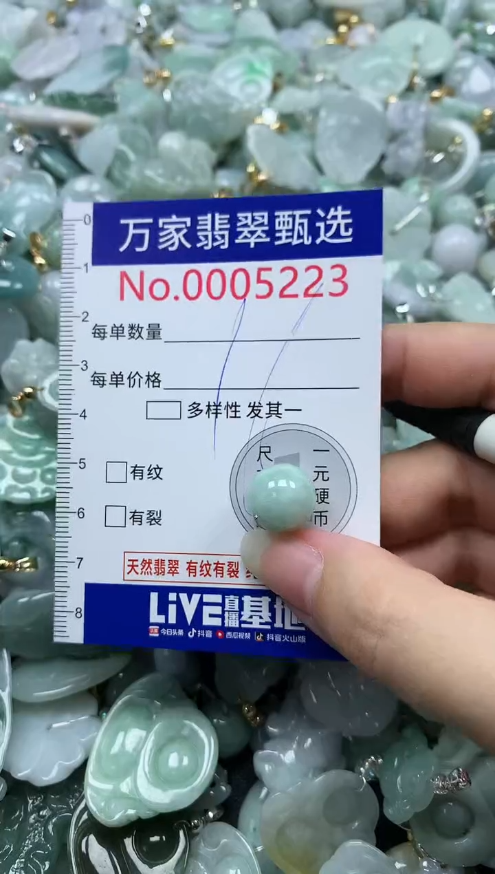 吊坠(不含链)未镶嵌翡翠5223