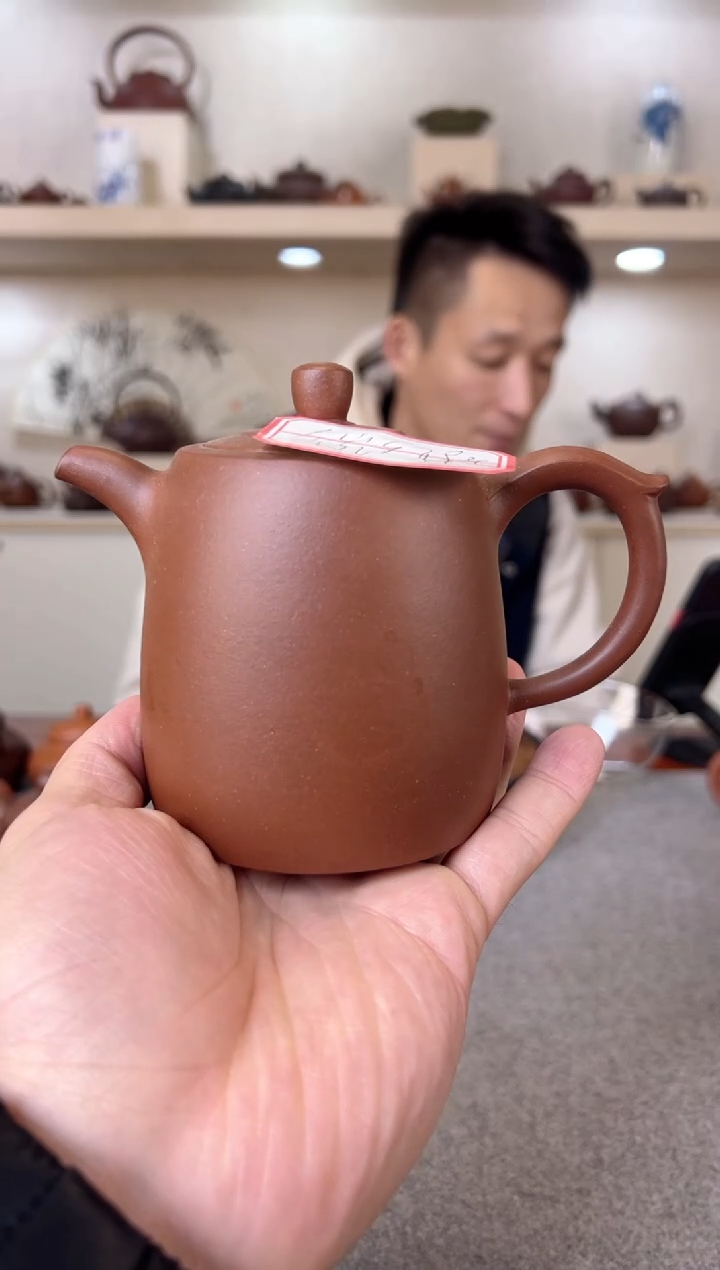 【闪购商品】紫砂茶壶高井栏 紫泥 半手工