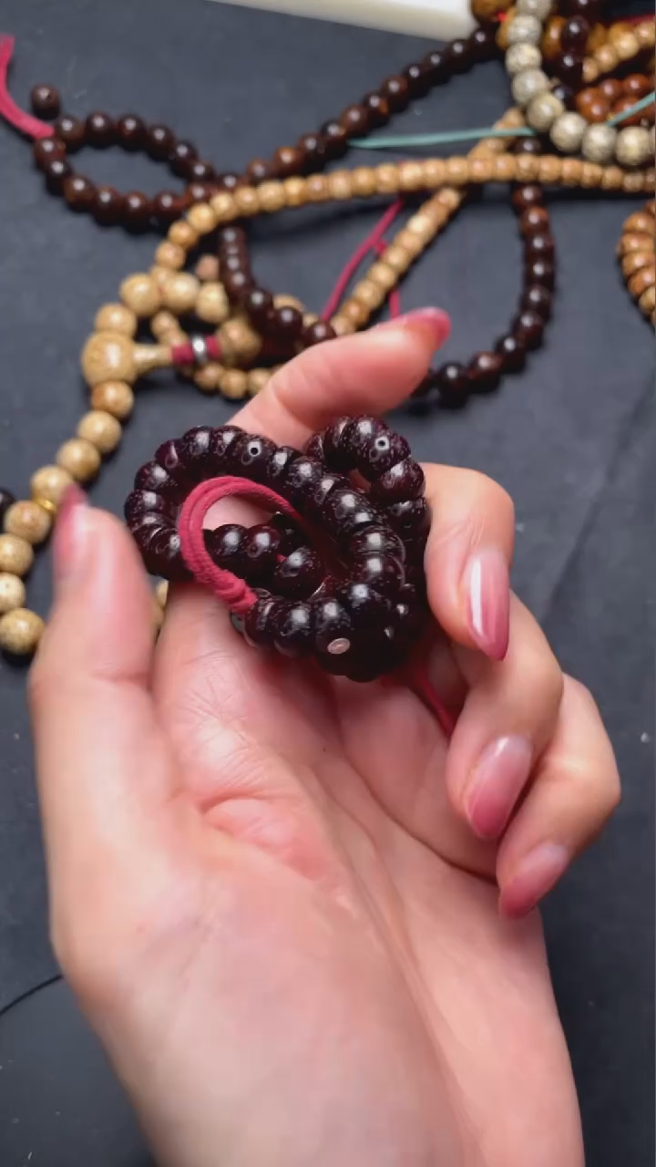 【闪购商品】星月菩提手串精工级朱砂供大肠8*6手持