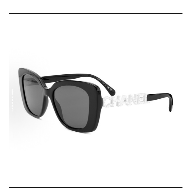 未使用 Chanel/香奈儿 小花6欢 logo字母镶嵌 太阳镜 墨镜