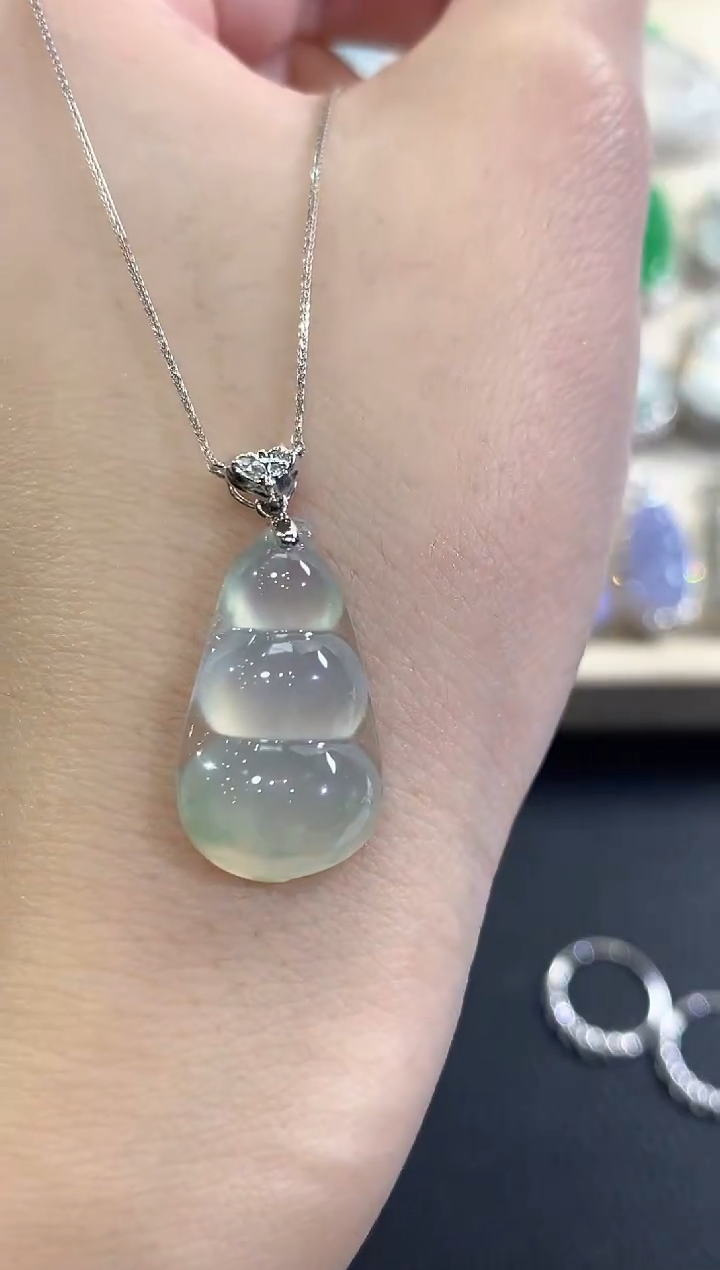 套链18K金镶嵌翡翠冬日珠宝W16