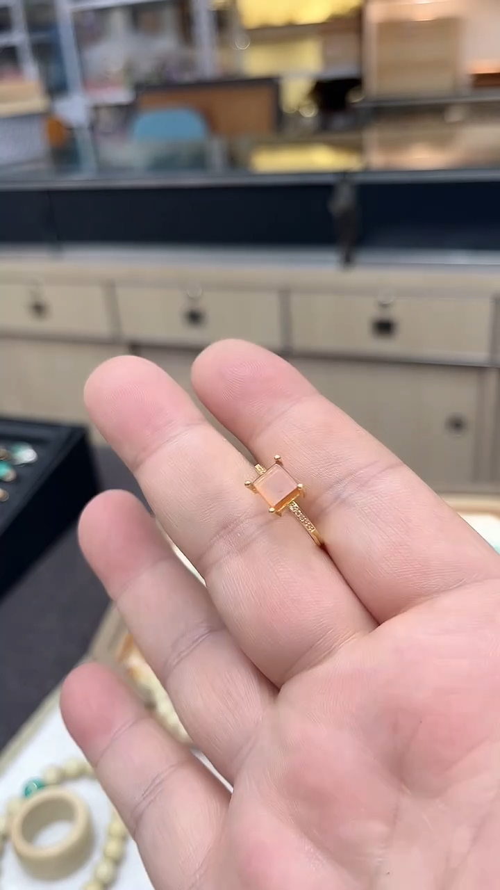 【闪购商品】欧泊戒指银S925镶嵌方戒多样性发其一