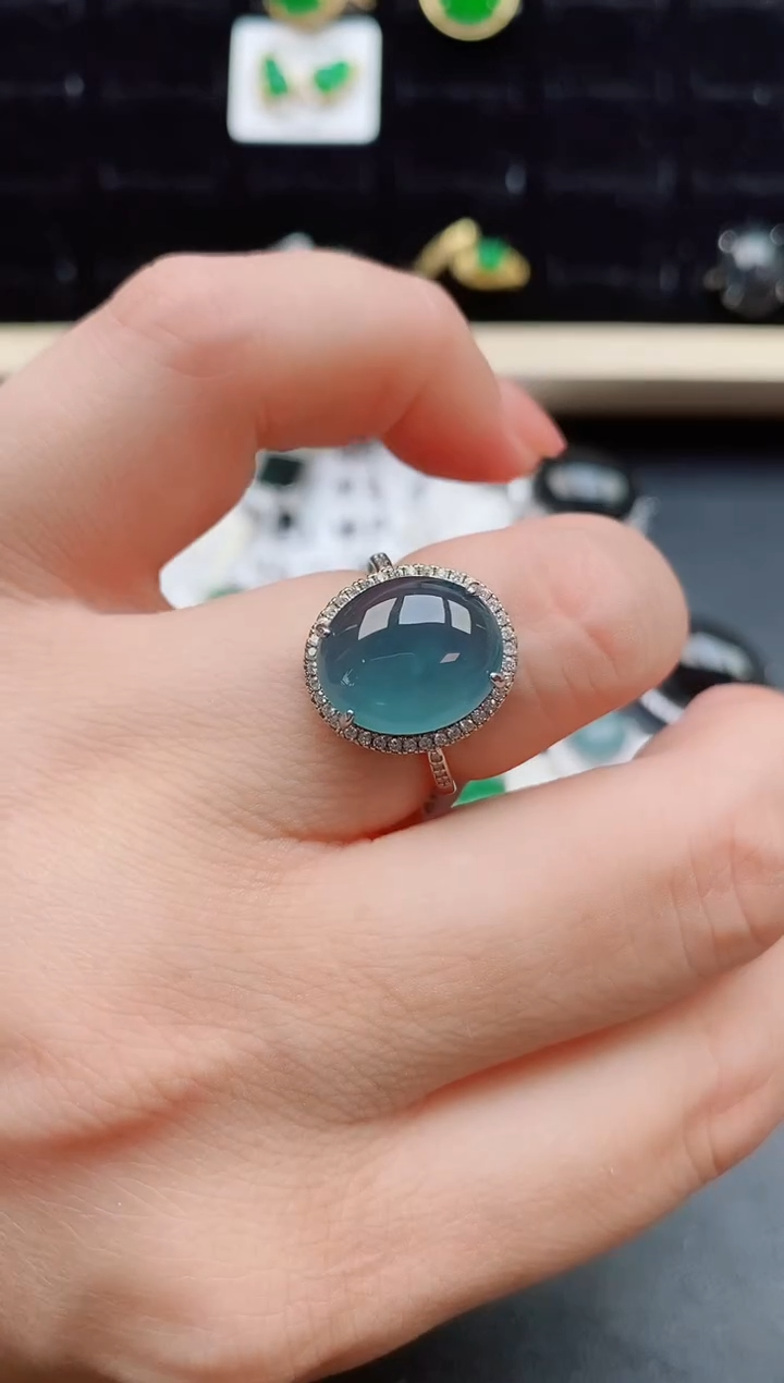 【闪购商品】翡翠戒指银S925镶嵌121212