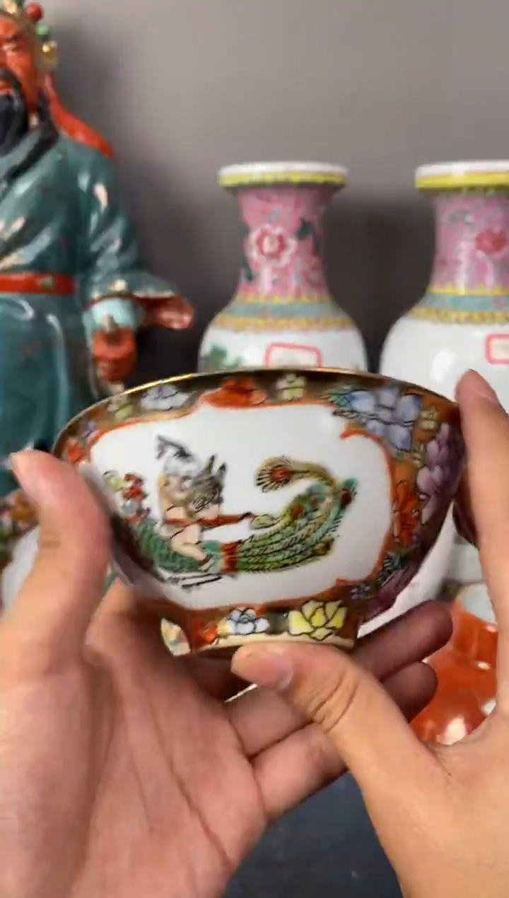 摆件陶567精品老厂瓷器（煤窑烧制）