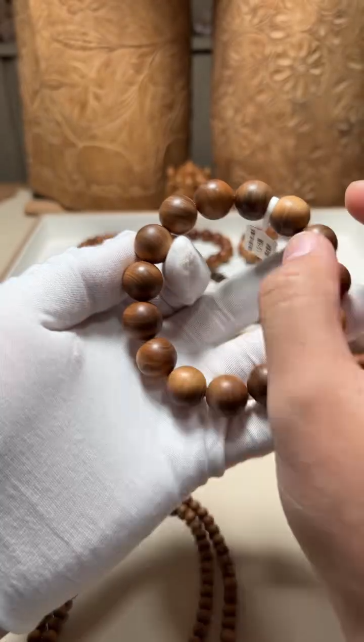 【闪购商品】檀香木手串/手链1.5横纹黑肉微瑕福利