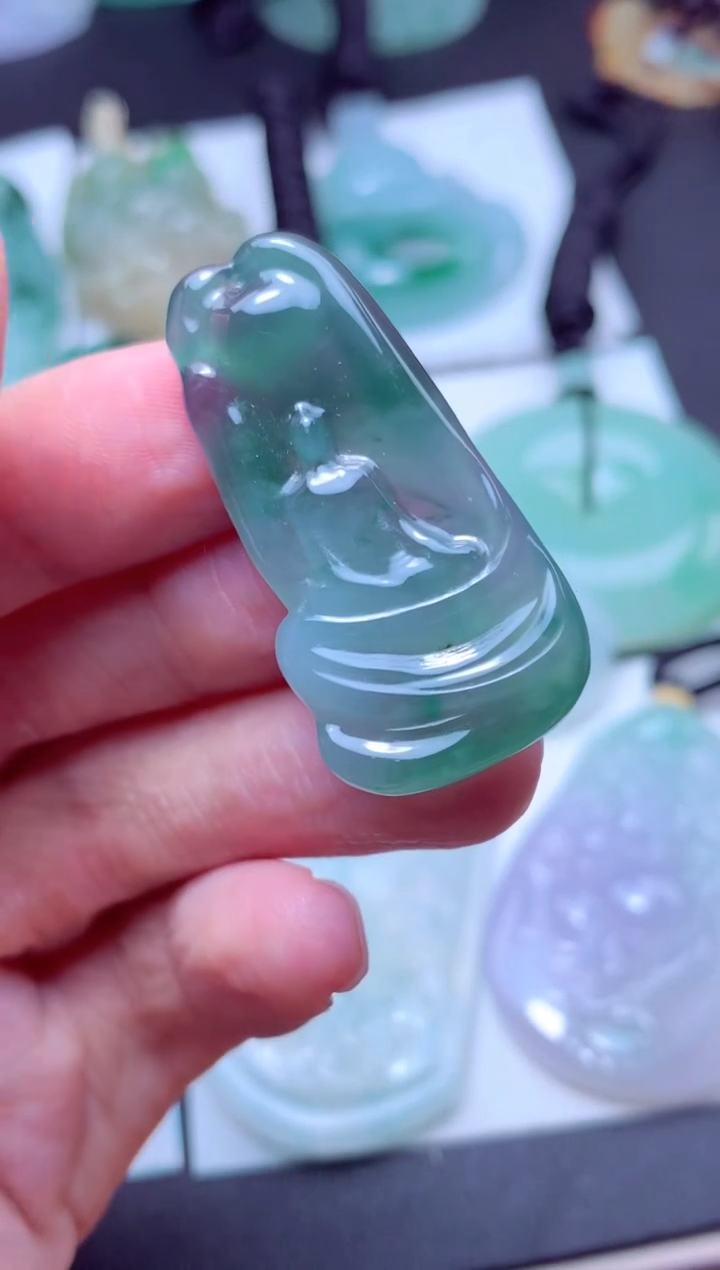 颈饰未镶嵌翡翠天然A货翡翠