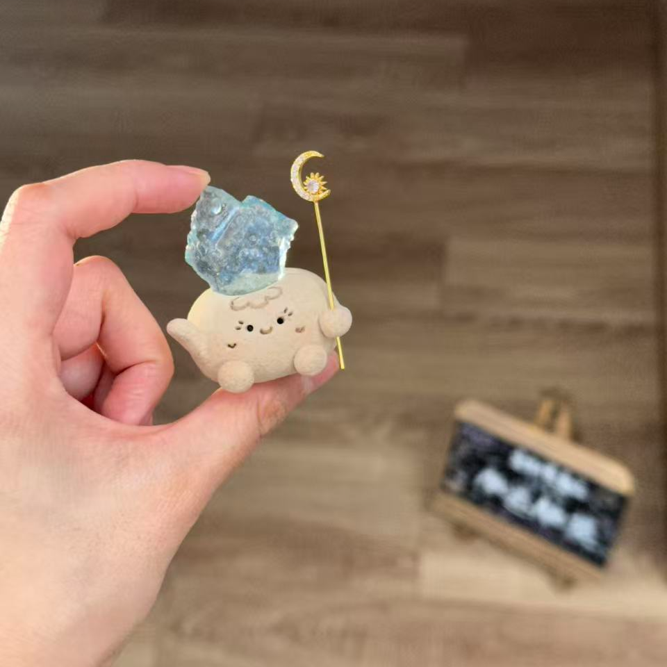 水晶小豆丁可爱海宝权杖
