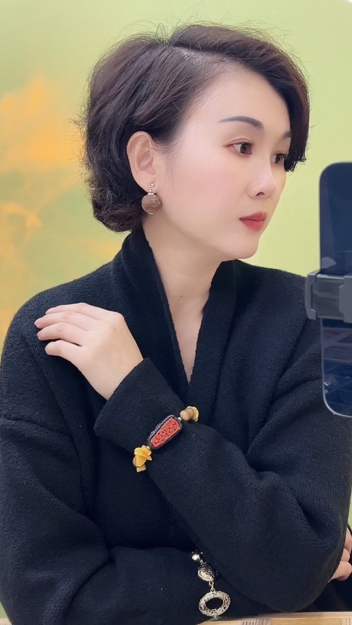 纯铜锆石合金耳环 