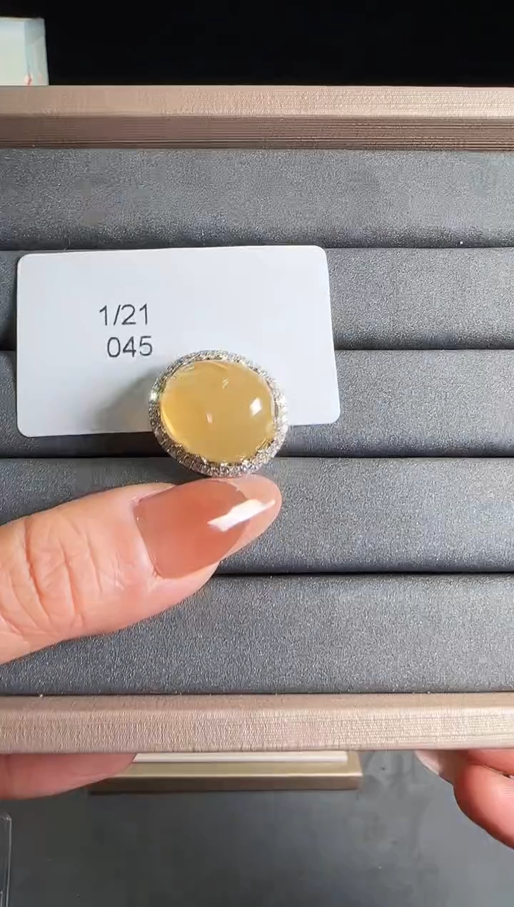 【闪购商品】水晶盒子银S925镶嵌发一（045）