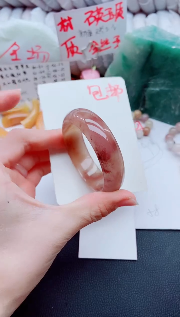 【闪购商品】石英质玉手镯未镶嵌H108-55-56